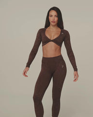 Adapt Animal X Whitney Long Sleeve Crop Top